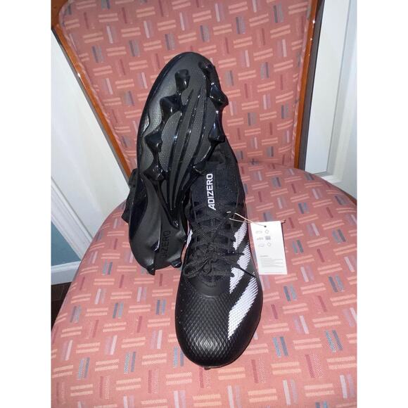 New Sz 11 Adidas Adizero Impact Football Cleats Black Sneakers Athletic IE9661 - Picture 4 of 8